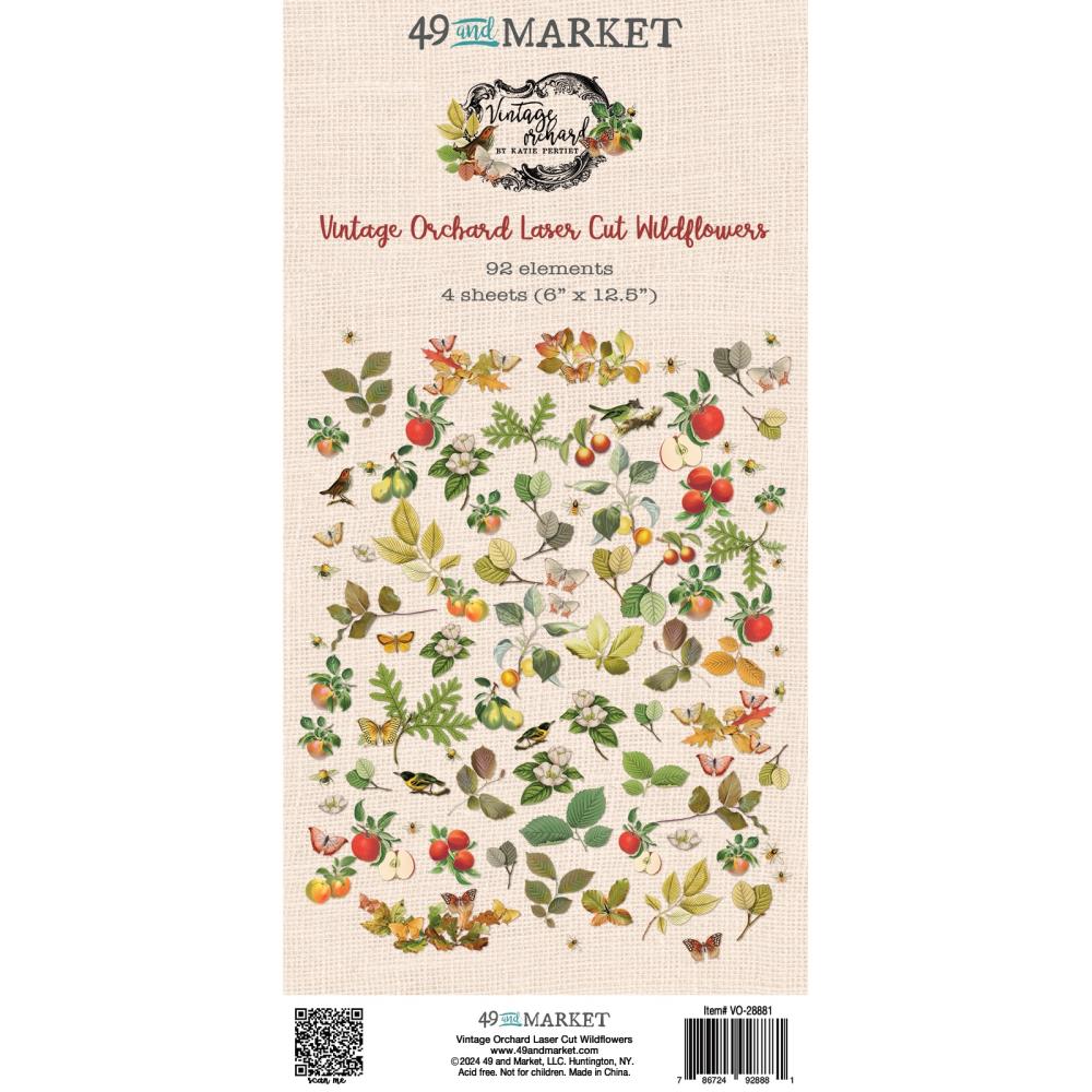49 And Market - Laser Cut Outs - Vintage Orchard Wildflower