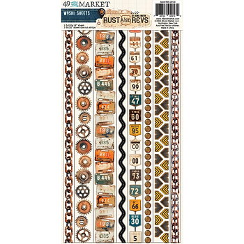 49 And Market - Washi Tape Sheets - Rust And Revs