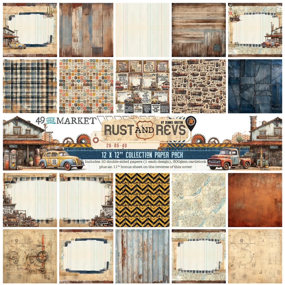 49 And Market - Collection Pack 12x12 -  Rust And Revs