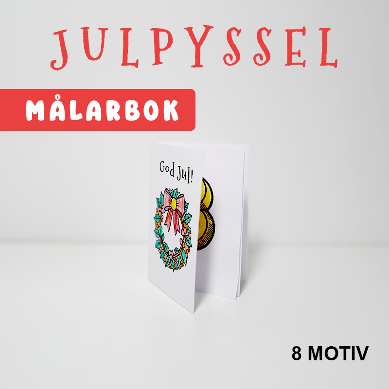 Julbok 8 sidor - Målarbok