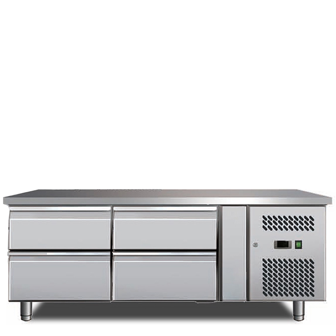  Grillkylbänk 1360x700x650mm med 4st draglådor GN