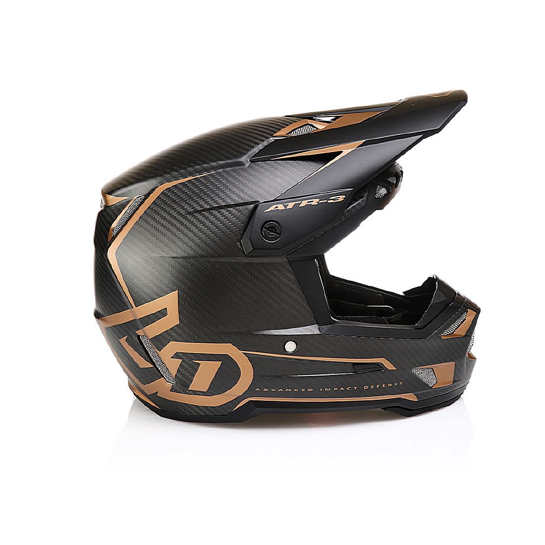 6D ATR-3 Nova Matt Brons/Carbon Crosshjälm