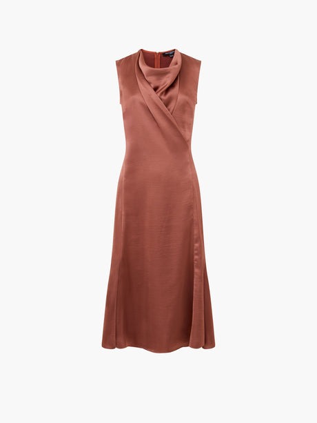Irina Satin Sleeveless Dress - French Connection