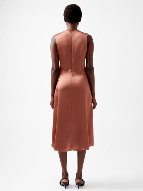 Irina Satin Sleeveless Dress - French Connection