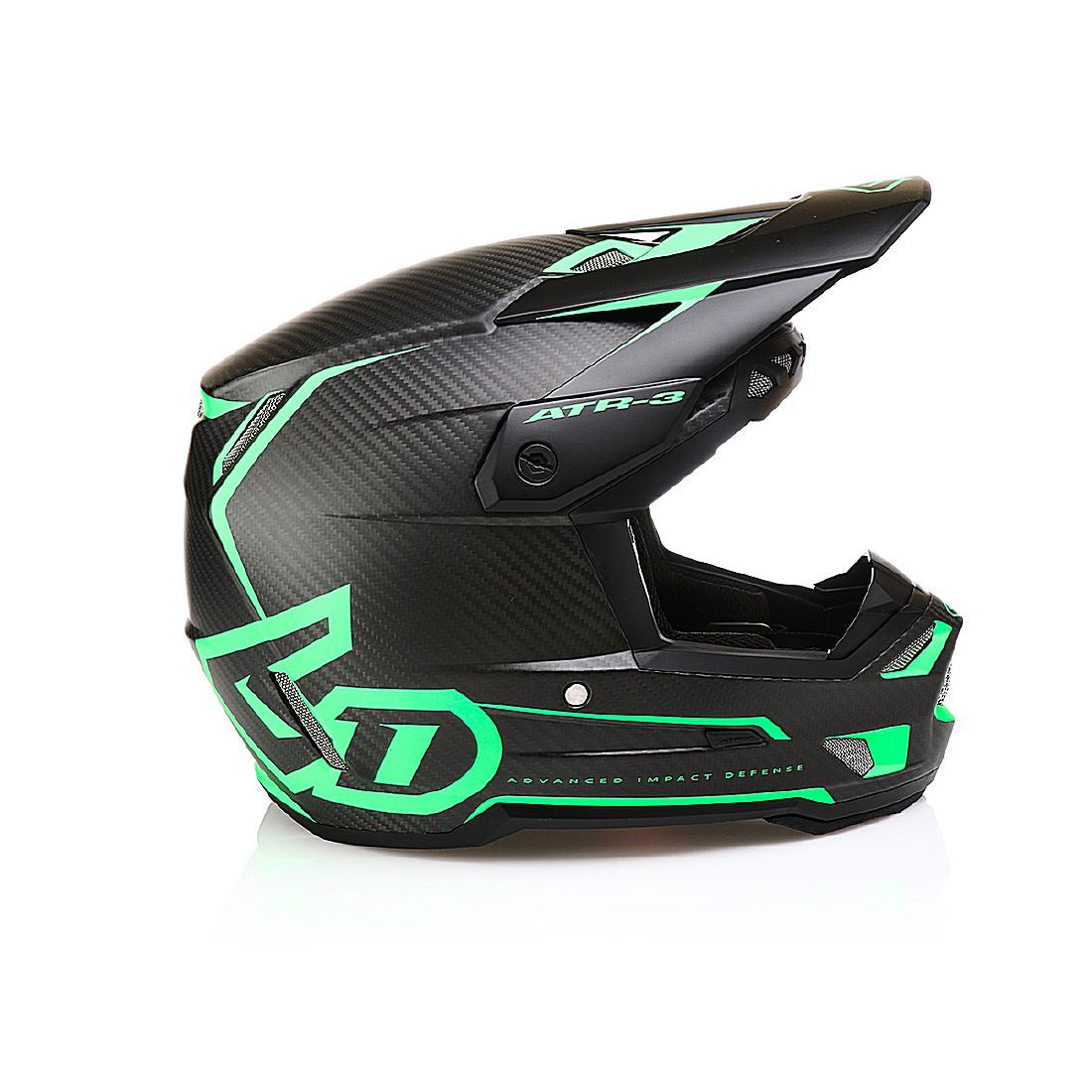 6D ATR-3 Nova Mate Verde/Carbon Casco