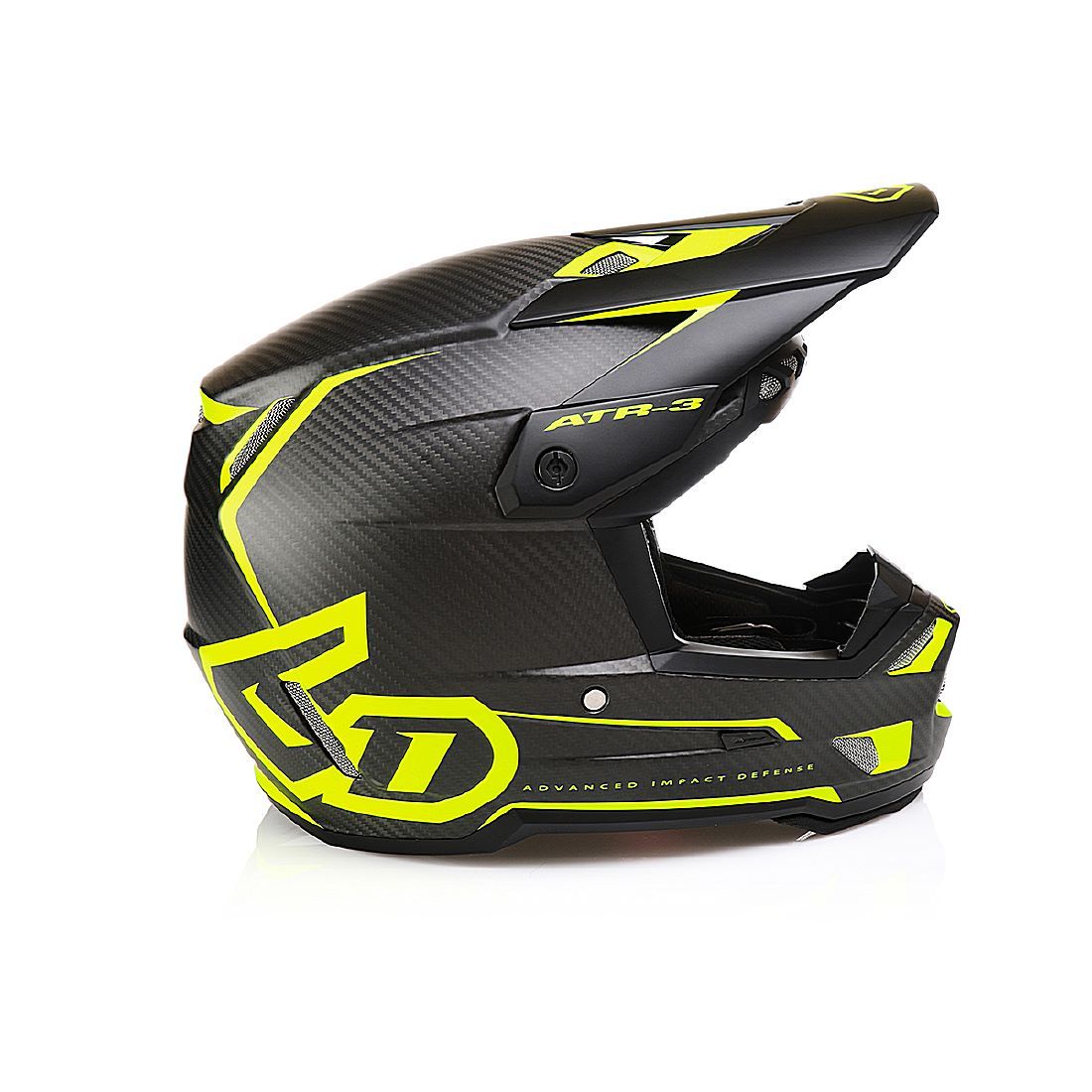 6D ATR-3 Nova Matt Gul/Carbon Crosshjälm