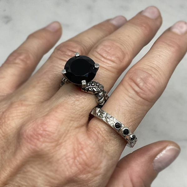 Diamantring fasettslipade - 5