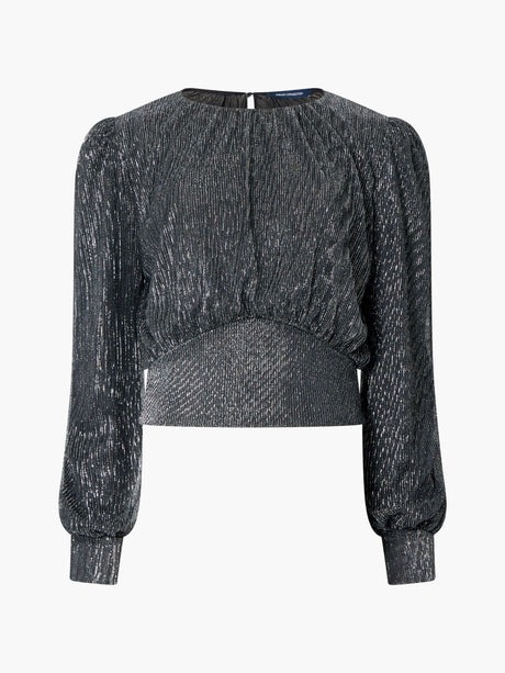 Tamy Lurex Plissé Top - French Connection