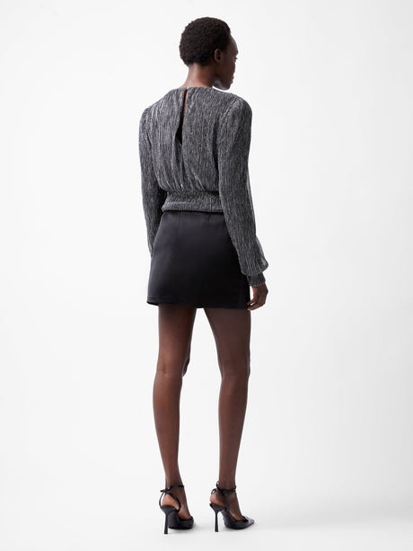 Tamy Lurex Plissé Top - French Connection - 4