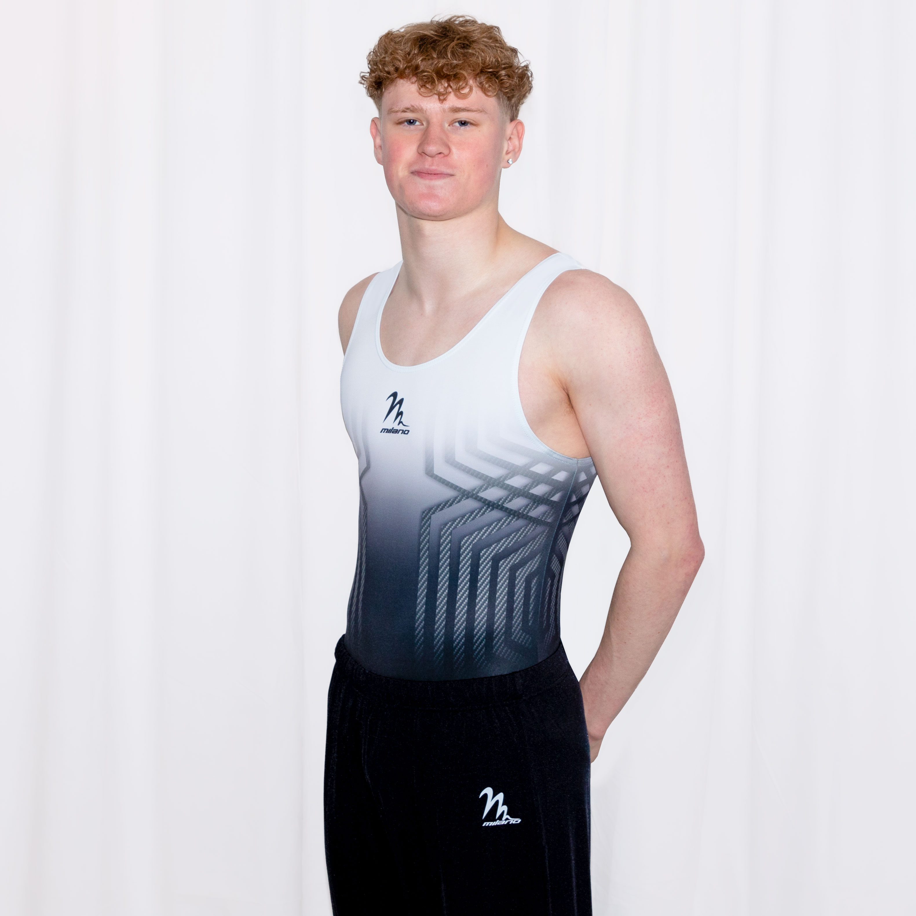 Carbon Fibre Black Mens & Boys Leotard - 2