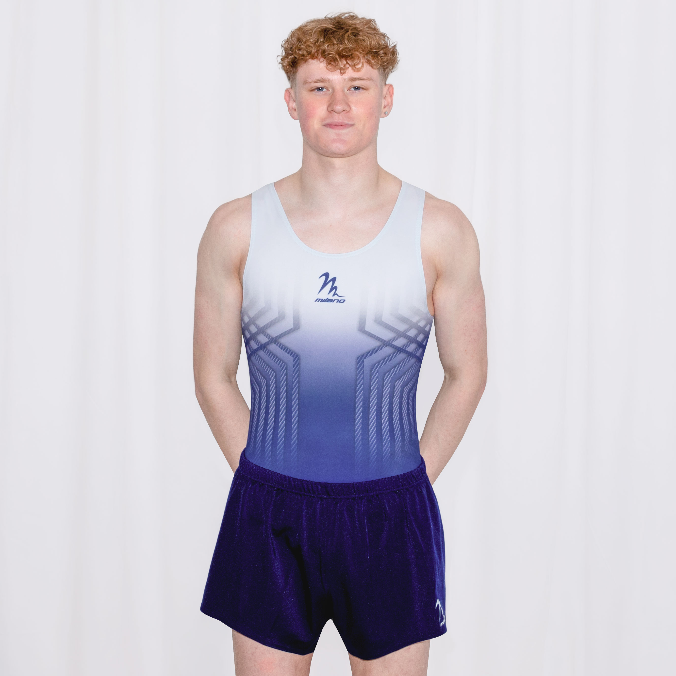 Carbon Fibre Navy Mens & Boys Leotard