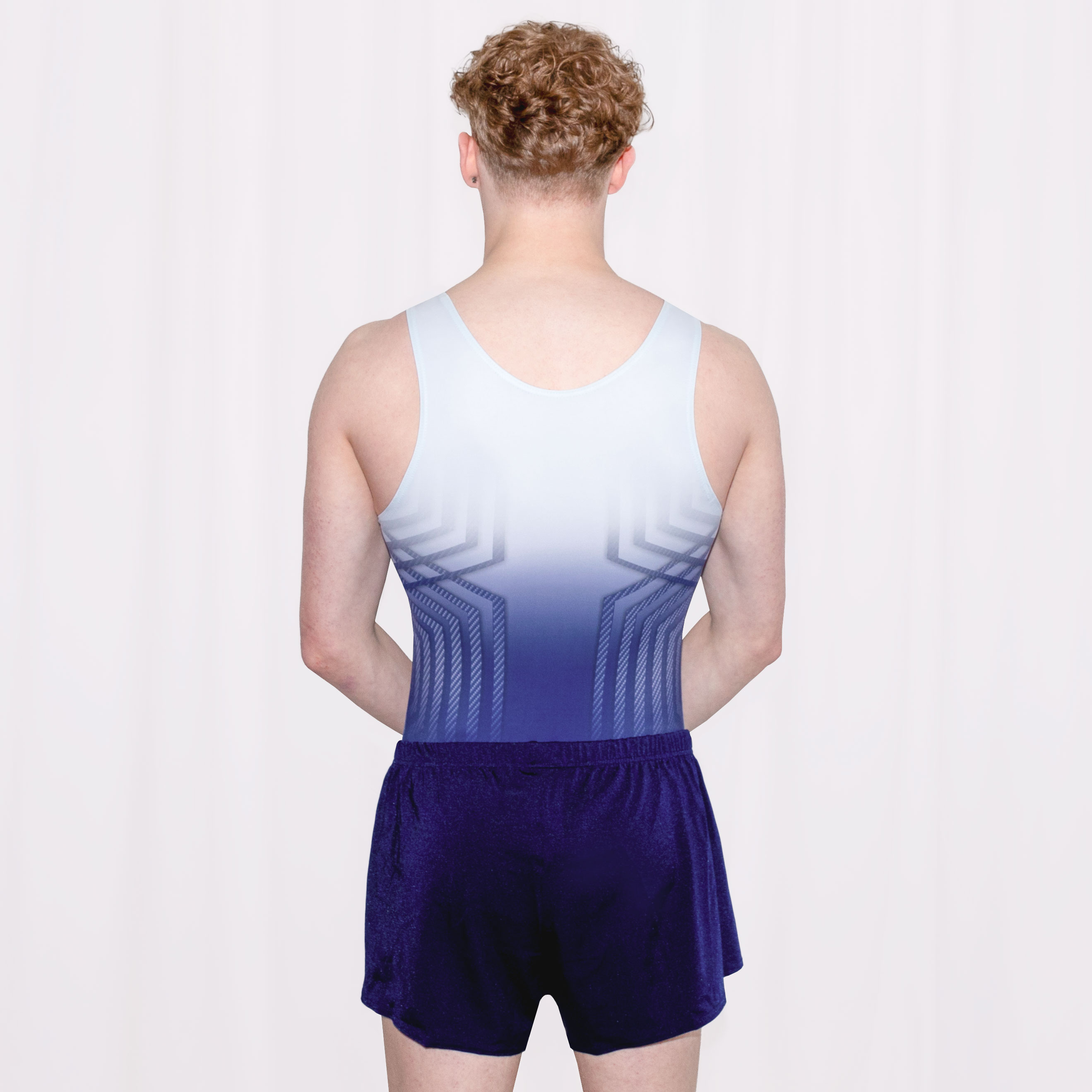 Carbon Fibre Navy Mens & Boys Leotard - 3