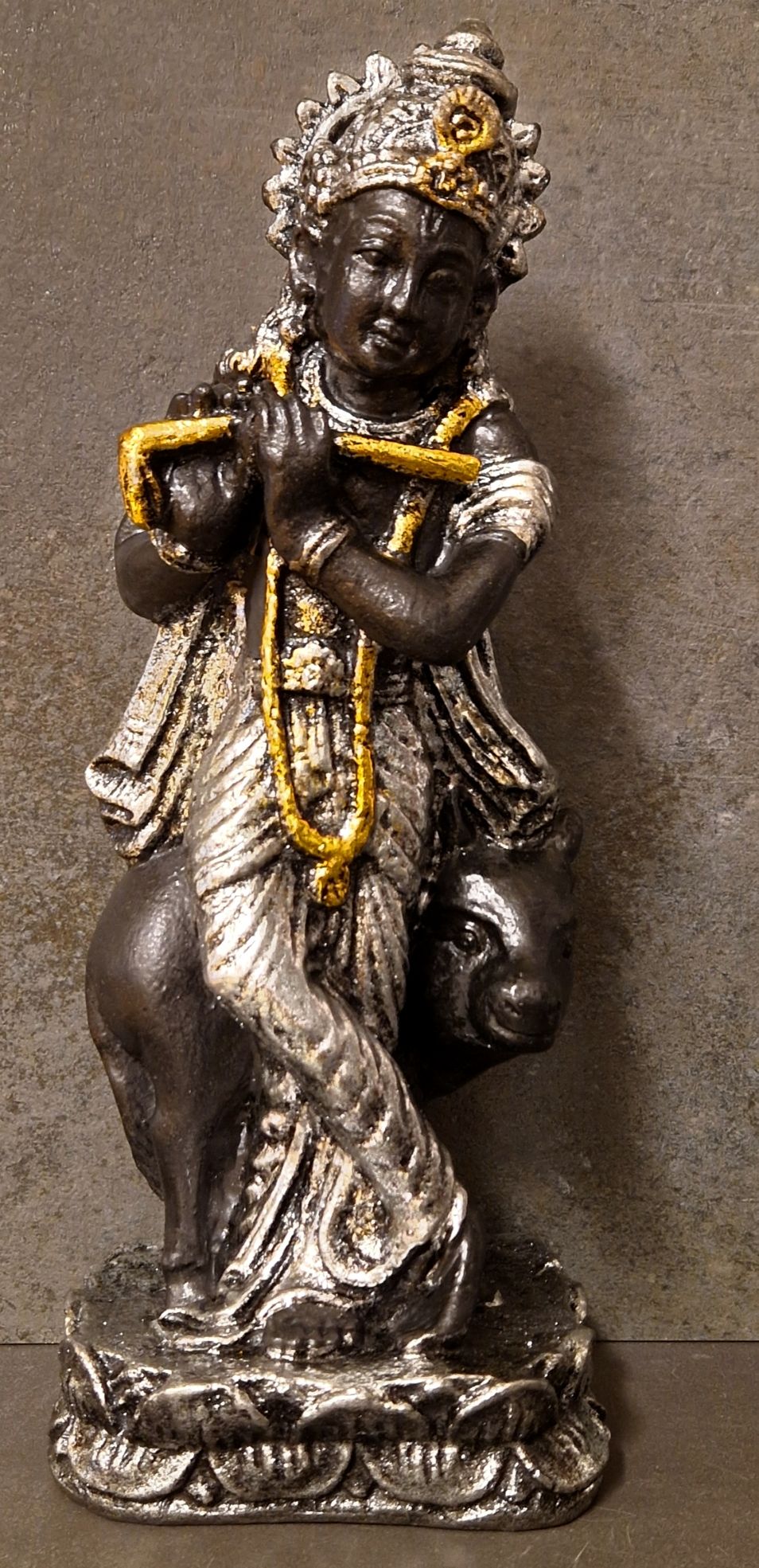 Krishna med Ko Staty - 30 cm - 7