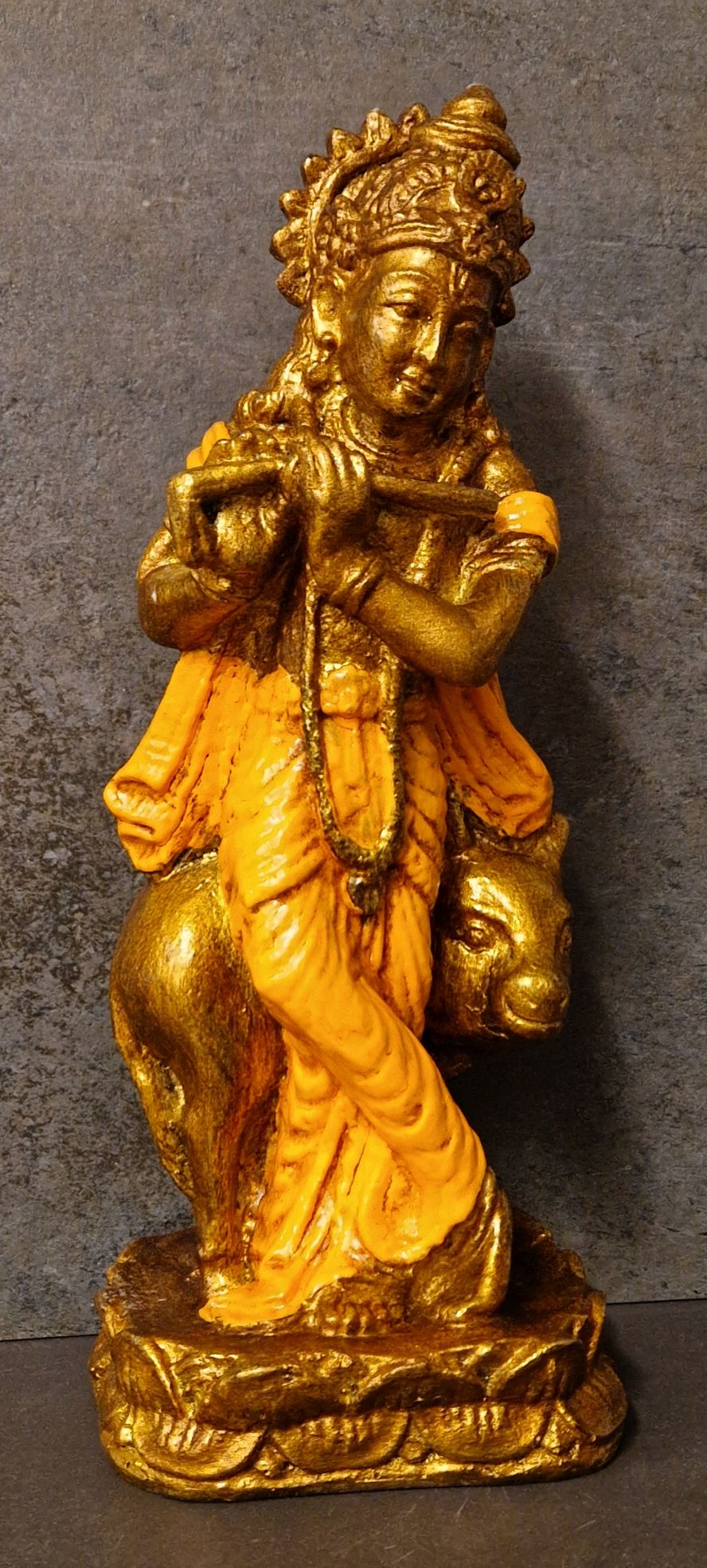 Krishna med Ko Staty - 30 cm - 5