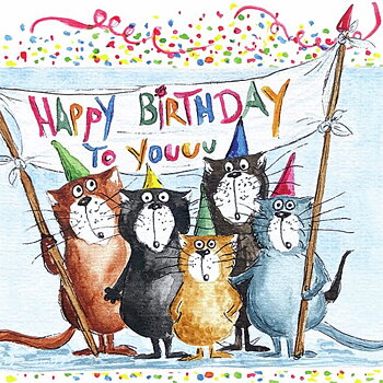 Servetter - Cat Birthday 