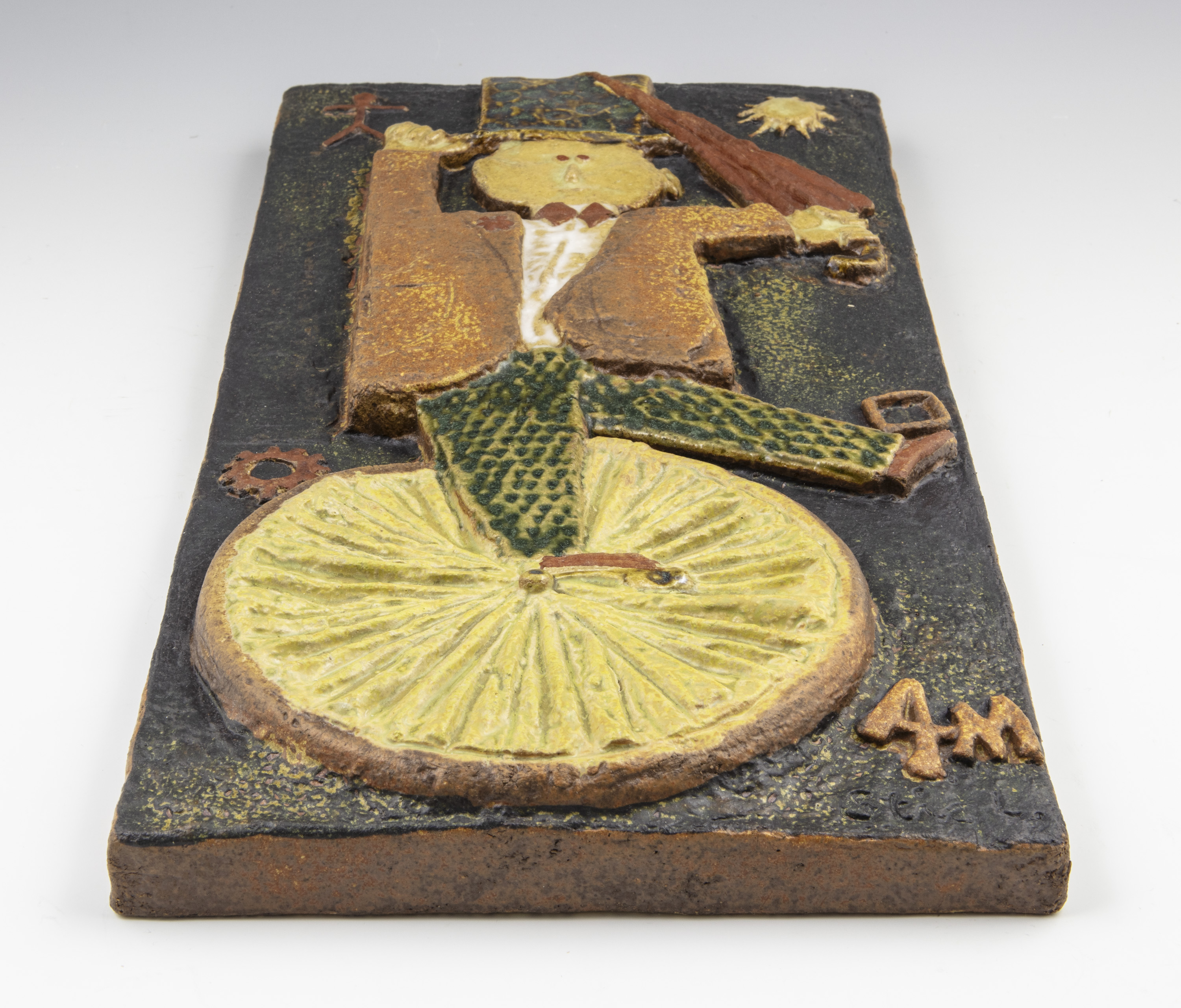Wall Plate - Man on unicycle - 2