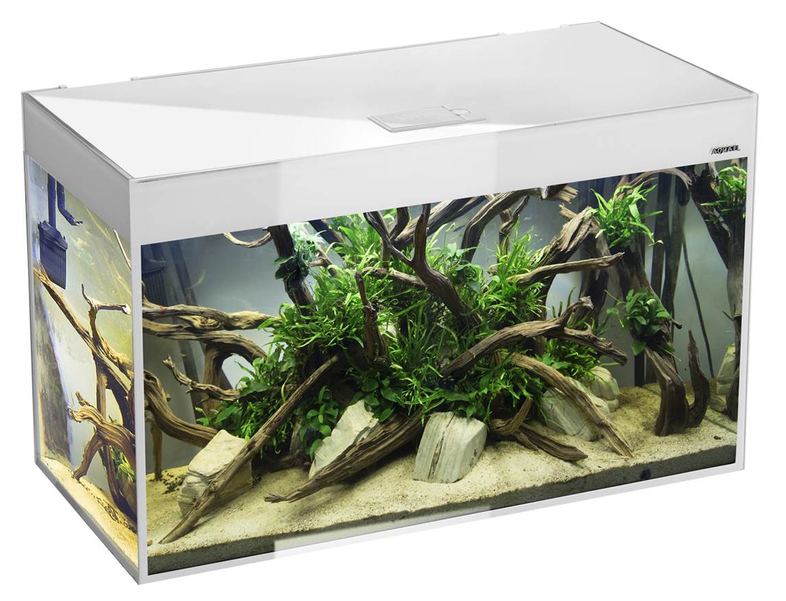 Aquael Glossy ST 80 Paket Vit LxBxH: 80x35x126 cm, 125 liter - 2