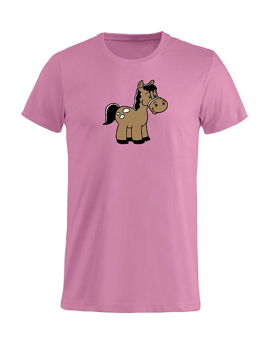 T-Shirt Barn "HÄST" - Rosa