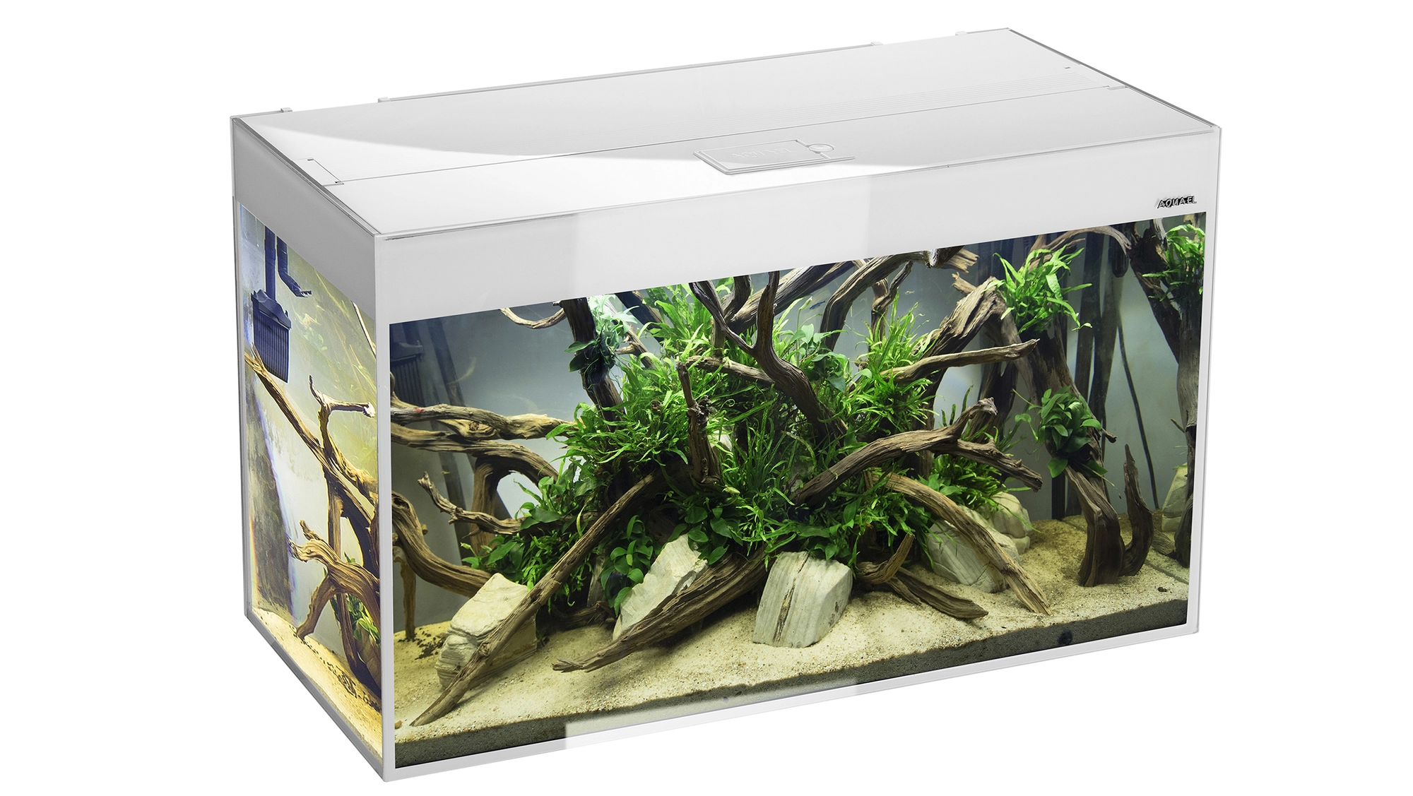 Aquael Glossy ST 100 Paket Vit LxBxH: 100x40x135 cm, 215 liter - 2