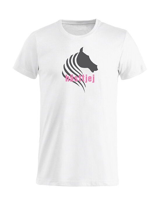 T-Shirt Barn "HÄSTTJEJ - Vit
