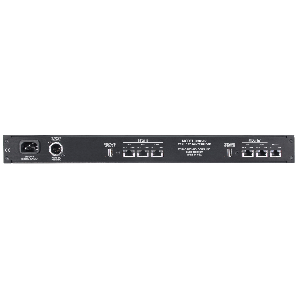 Studio Technologies - Model 5682-02 ST 2110 till Dantebrygga, 64ch - 2