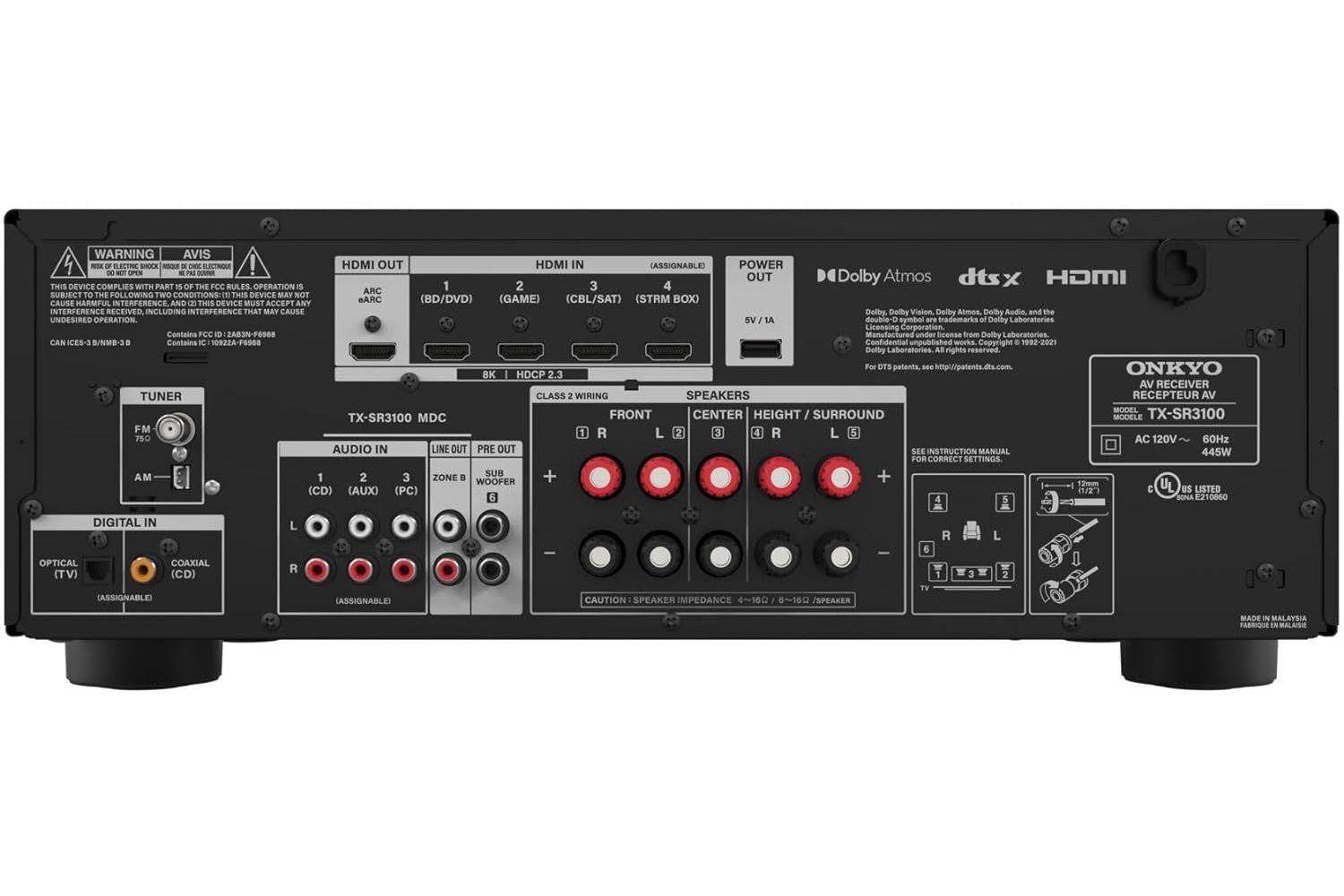 Onkyo TX-SR3100 - 3