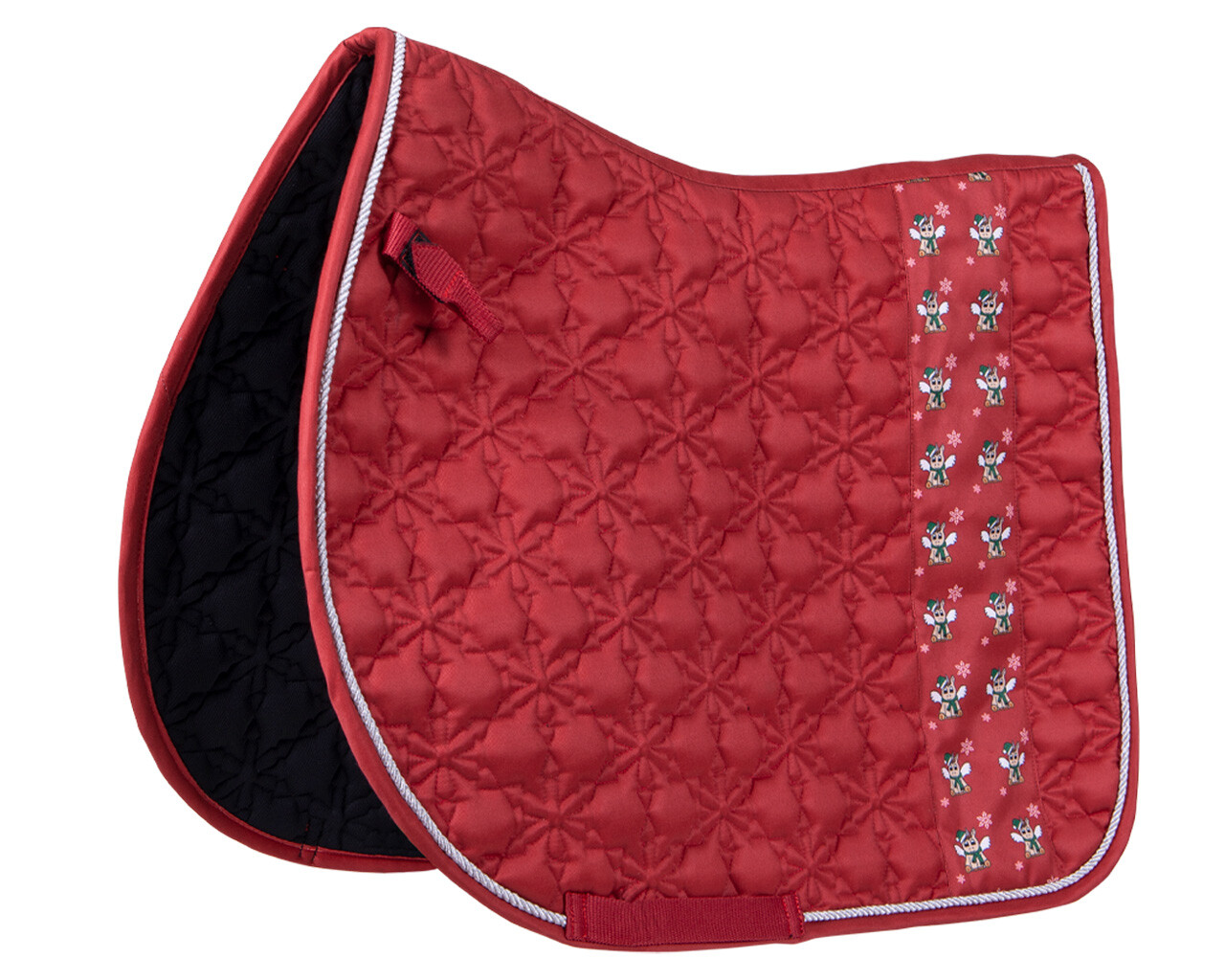 QHP Merry Christmas Saddle Pad Pony - Red