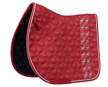QHP Merry Christmas Saddle Pad Pony - Red