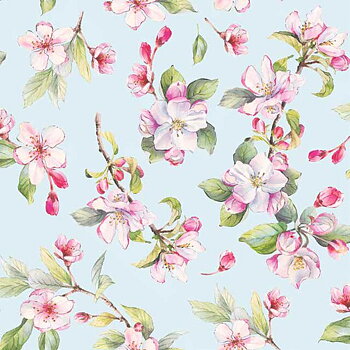 Servetter  Spring blossom blue