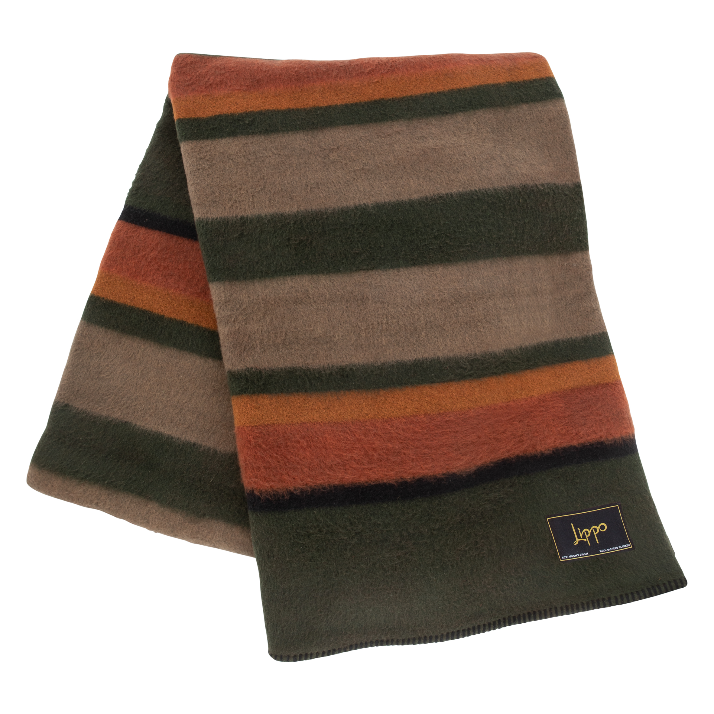 LIPPO Wool Blanket 180x210 cm - Dullingham - Breathable 