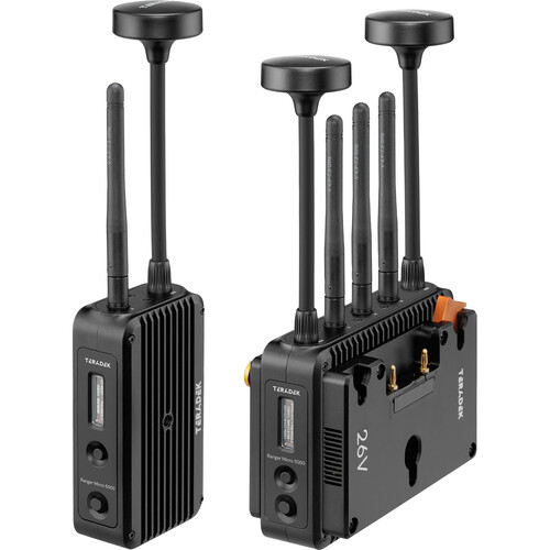Teradek Ranger Micro 5000 3G-SDI/HDMI - Wireless TX/RX Deluxe Kit 26V Gold-Mount - 3