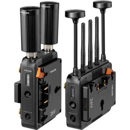 Teradek Ranger Mk II 750 12G-SDI/HDMI - Wireless TX/RX Set 26V Gold-Mount - 3