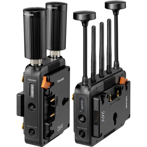 Teradek Ranger Mk II 2500 12G-SDI/HDMI - Wireless TX/RX Deluxe Kit 26V Gold-Mount - 3