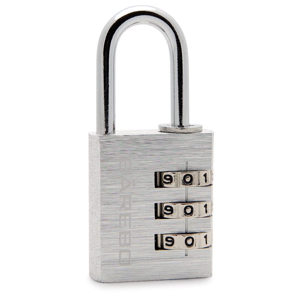 PADLOCK COMBI 30MM SILVER