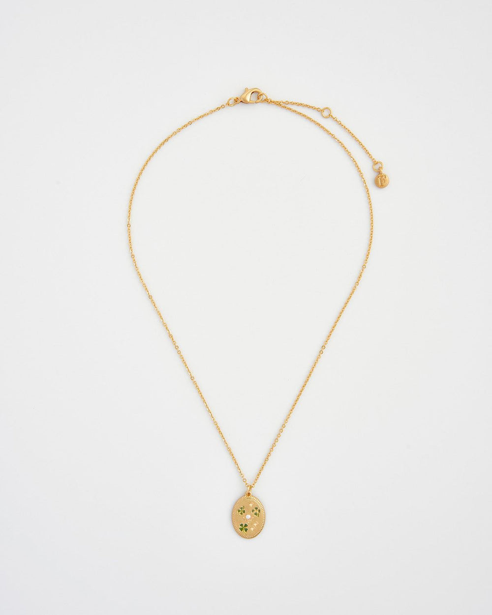 Fable Four Leaf Clover & Pearl halsband - 3