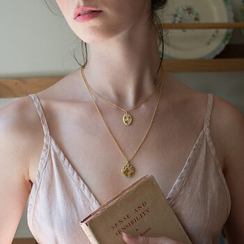 Fable Four Leaf Clover & Pearl halsband