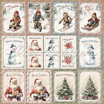 MD 1378 Christmas Nostalgia  -KP To cut out