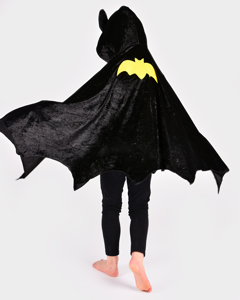 Fladdermus cape i sammet 1-4 år - 3