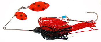 Queen Kelly Spinnerbai Fluo Red Bandit