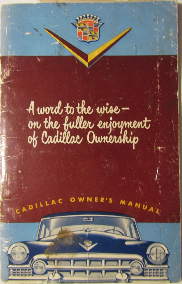 1951 Cadillac Owner's Manual original