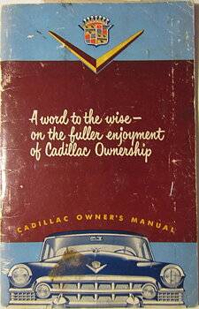 1951 Cadillac Owner's Manual original