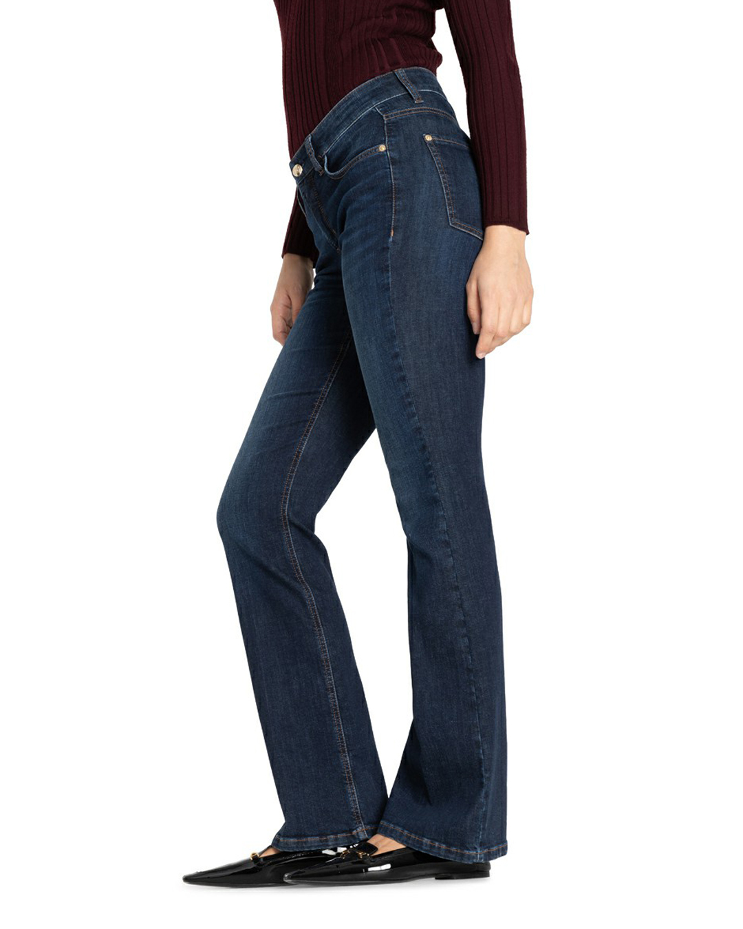 Jeans Paris flared dark used - 3