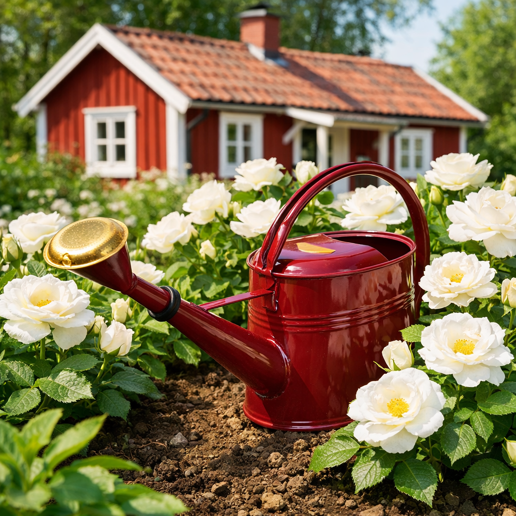 Oval Vattenkanna Vintage Röd, 4L - 2