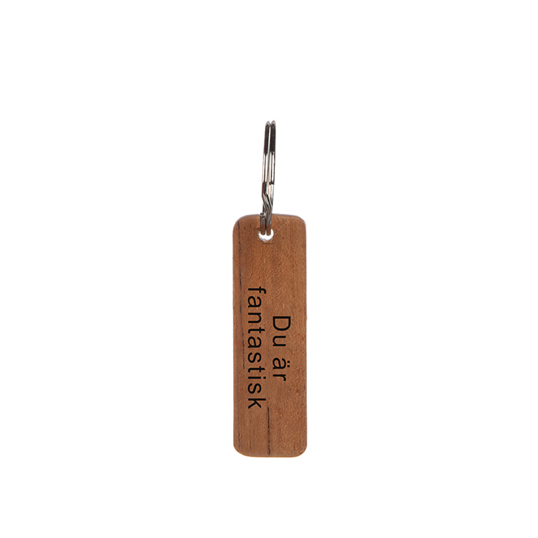 Nyckelring i teak - 2