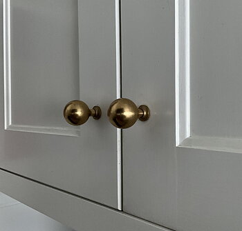 Knopp Bistro 27 - Mässing obehandlad