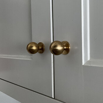 Knopp Bruno 25 - Mässing obehandlad