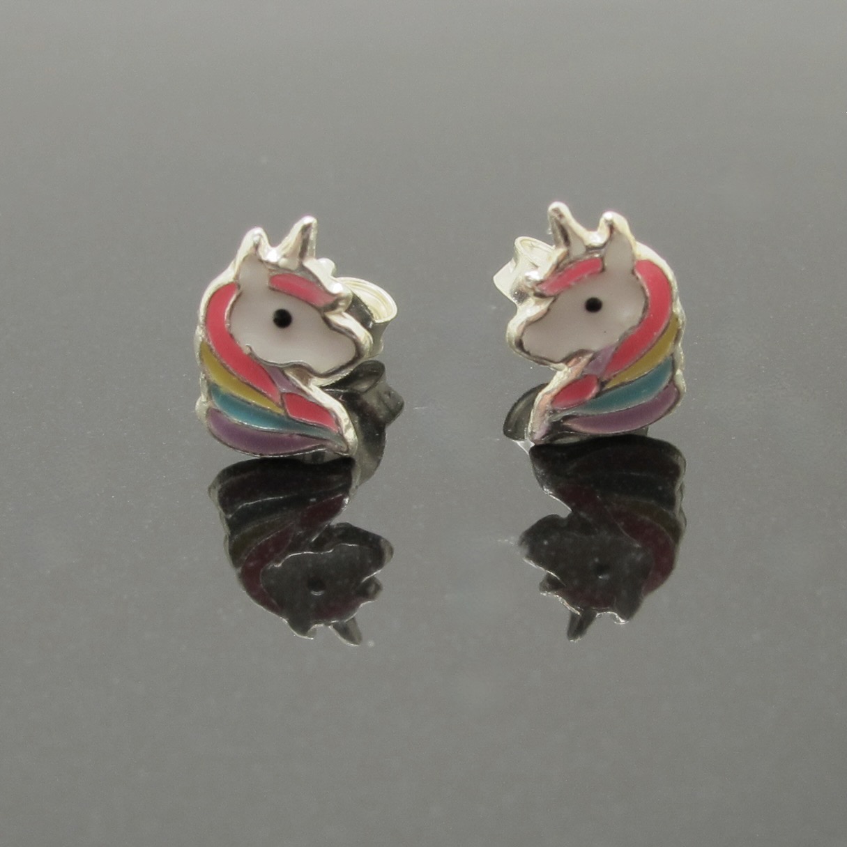 Earring Unicorn sterling silver