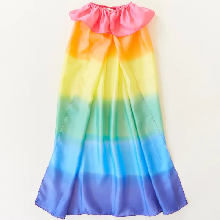 Utklädningskläder Siden Mantel - Rainbow från Sarah's Silks  - 3