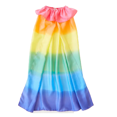 Utklädningskläder Siden Mantel - Rainbow från Sarah's Silks 
