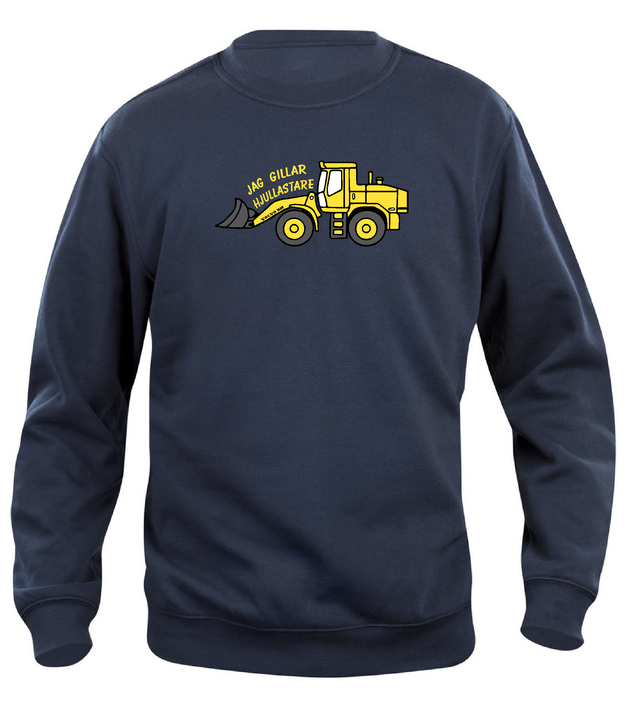 Sweatshirt Barn  "JAG GILLAR HJULLASTARE - Mörkblå